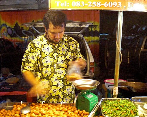 sausages night market thailand