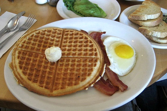 Traditional American breakfast - copyright Churchill95, Creative Commons