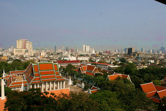 bangkok view from golden mount