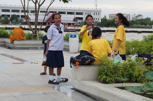 Thai kids will not be happy about extended school hours - copyright andrijbulba, Creative Commons