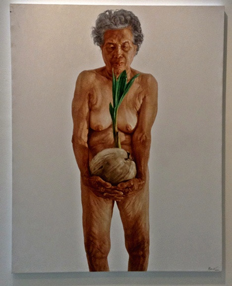 elderly thai woman naked bangkok art museum