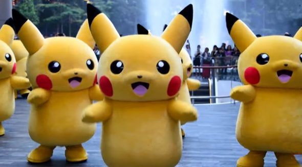 Pikachu at the Pokemon Parade Jewel Changi Airport