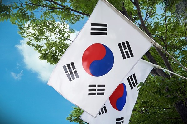 south korean flags