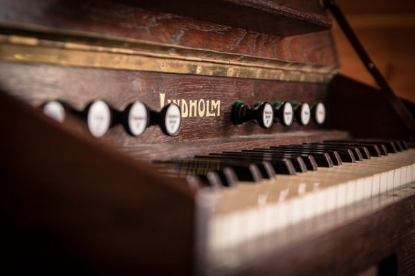 antique piano