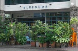 blue door