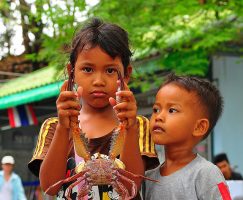kids on koh phi phi thailand