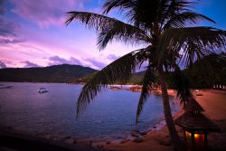 thai beach at night