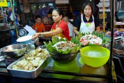typical street food sellers