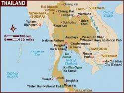 thaland map