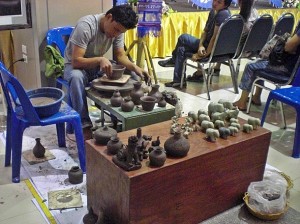 season of chiang mai brand pottery display