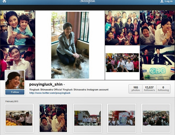 Instagram Yingluck Shinawatra