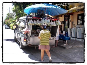 vegetable truck bangkok thailand
