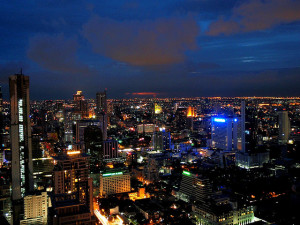 night sky bangkok from sky bar