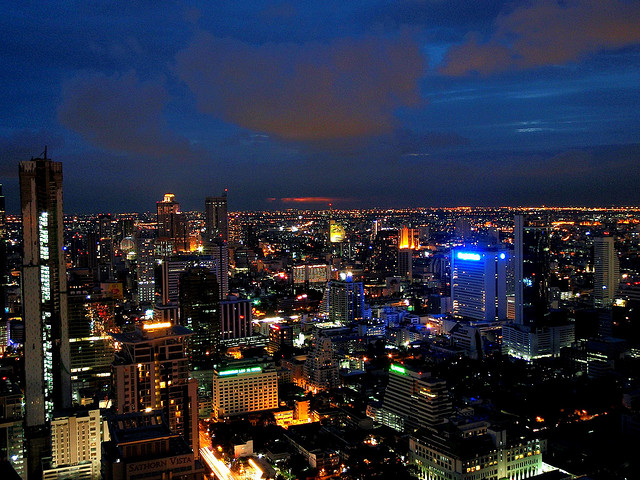 night sky bangkok from sky bar