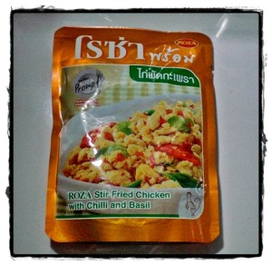 Roza stir fried chicken and basil