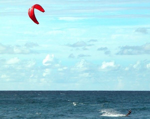 kitesurfing