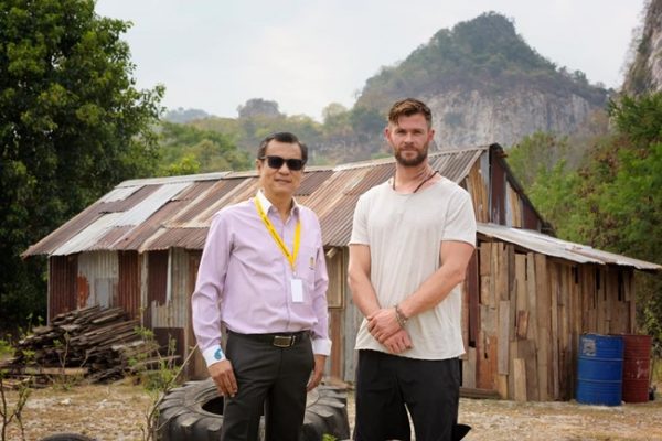 Chris Hemsworth in Ratchaburi Thailand for Dhaka