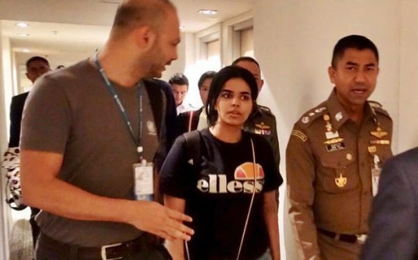 Rahaf Algunun leaving Thailand going to Australia or Canada