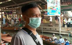 Thai boat operator masked due to Wuhan virus