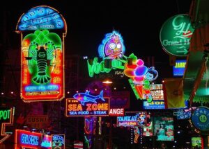 Neon signs Pattaya Thailand