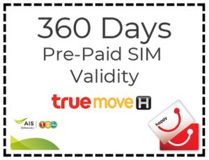 pre paid sim card thailand top up