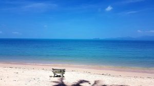 Empty beach on Koh Samui
