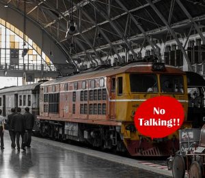 No talking on Thai trains