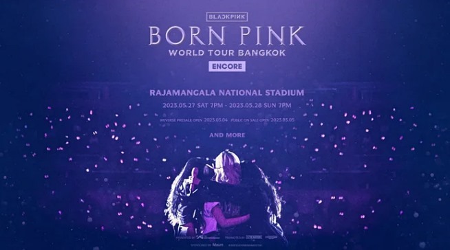 Blackpink Bangkok concerts at Rajamangala National Stadium May, 2023 ...