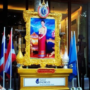 Queen Sirikit at Hotel Indigo in Bangkok Thailand for Mother's Day